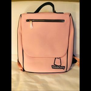 Tote & Carry Varsity Pink Backpack. New with tags.